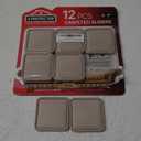 Furniture Sliders for Hardwood Floors X-Protector 12 PCS - 2 Furniture Floor Protectors  Beige Furniture Coasters  Carpeted Pads  Moving Furniture Pads Sliders!
