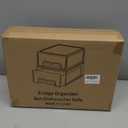 2 Pack Refrigerator Drawers - Fridge Organizer Bins Stackable Storage Drawers, Clear Refrigerator Organizing Containers Pull Out Drawer for Fruit, Vegetable Storage and Keep Fresh