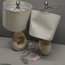 OYEARS 19'' Small Boho Table Lamps for Bedroom Set of 2, Farmhouse Rattan Bedroom Lamps for Living Room Rustic Home Decor, Nightstand Bedside Lamps for Sofa Table Entry Way, Suitable for Small Places