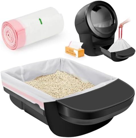 SZEE 20 Pack Litter Robot 4 Waste Bags, Drawstring Litter Box Liners, Cat Litter Bags for Automatic Litter Box 2 pack