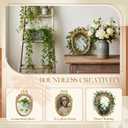 Novabright 3 Pcs 8 x 6 Inches Vintage Picture Frames Ornate Retro Resin Empty Baroque Photo Frames for Wall Gallery DIY Tabletop Home Office Art Photography Holiday Party Decoration(Gold,Oval)