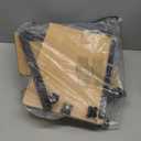 Laptop Desk Stand for Bed Portable Desk Overbed Bedside Mobile Laptop Table Rolling Foldable Table Adjustable Height with Locked Wheels & Mouse Pad for Office Sofa (Natural Color)