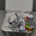 Baby Gift Set, Baby Shower Gifts, Black and White High Contrast Baby Toys 0-6 Months for Newborn Essentials Infant Rattle Socks Elephant Toys Blanket Onesies Baby Gift Basket for Girls Boys