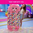 Happy Nappers: Care Bears Sleep Sack Medium - Cheer Bear - 54 x 20, 2-in-1: Plush Character Opens Into Sleeping Bag, Soft Nap & Play Animal, Kids 3+