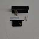 Long Lasting Zinc Alloy Sliding Door Lock Set for Bathroom Balcony Cabinet Doors (Classic Black Square Single Hook Sliding Door Lock)