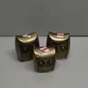 3 Piece Brass Metallic Owl Set