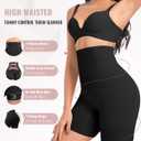 Tummy Control Shapewear for Women Seamless High Waist Shaper Shorts Butt Lifting Thighs Slimmer for Under Dress (Black, L)