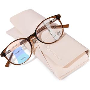 Progressive Multifocal Reading Glasses for Women Men, TR90 Fashion Blue Light Computer Readers