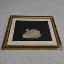 VIYYIEA Gold Framed Wall Art Canvas Print Home Decor Vintage Swan Decoration Grace Swan Art Painting Pictures Rustic Bathroom Wall Decor Animal Farmhouse Artwork for Living Room Bedroom Office 13x16in (Black)