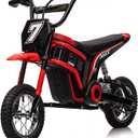 Garvee Kids Ride On Electric Dirt Bike,Kids All Terrain Electric Motorcycle,24V 350W Ride On Toy for Toddlers, Up to 14.5 MPH,Load 135 Lbs,Shock Absorption