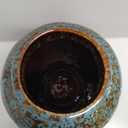 YINUOWEI Unique Ceramic Flower Vase, Modern Home Decor for Living Room, Tables, Shelves & Enterways,11Inch Tall Glaze Blue Vase Gift for Housewarming, Wedding, Birthday