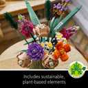 LEGO Botanicals Flower Bouquet Building Set - Artificial Flowers for Decoration for Home and Display, Ages 18+ - Small Fake Flowers for Table, Desk, Office - Gift for Birthdays - 10280