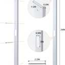 24" Interior Door Jamb Repair Kit for Interior DoorsExtended Door Strike Plate Reinforcement Plate for Interior Door Deadbolt, Fit Any Interior Door Jamb Door Frame (White)