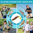 2.4In Swim Baits for Bass FishingPre-Rigged Jig Heads Soft Plastic Trout Fishing LuresUnique Vibrating Swim Action and Trembly Sinking Move for More Bites