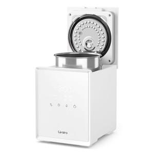 Livatro Stainless Steel Humidifier, 3L Warm Mist Humidifier, Easy Clean with Warm Steam Humidifier, Healthy Air Mist Humidifiers for Bedroom Living Room, with Sleep Mode and Auto-off Setting