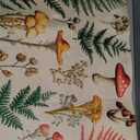 Ferns Mushrooms Dish Drying Mats Woodland Forest Microfiber Drying Pad Reversible Drainer Mats 18 X 24 Inch