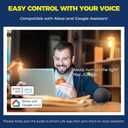 Lightinginside E12 Smart Light Bulbs 60W Equiv., 500LM 6W RGBCW Candelabra Chandelier Candle Bulb Works with Alexa/Google Home/Smart Life, 2.4G WiFi Bluetooth Bulbs, No Hub Required, ETL Listed, 3PCS
