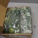 N&T NIETING 2 Pack Artificial Eucalyptus Garland with Lights, 6FT Artificial Greenery Garlands, Battery Operated Twig Vine for Room Stairs Mantle Wedding Holiday Easter Decoration Indoor Outdoor