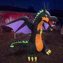8 FT Tall Lighted Halloween Inflatable Fire Dragon