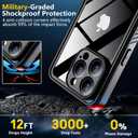 SPIDERCASE for iPhone 16 Pro Max Case Waterproof, [12FT Military Drop Proof] [IP68 Waterproof] [Full Body Protection] Heavy Duty Protective Cover for iPhone 16 Pro Max 6.9, Black