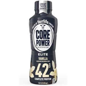 Pack of 3 Core Power Elite High Protein Shake (42g), Vanilla, 14 Fl oz, Best By Feb. 23, 2025