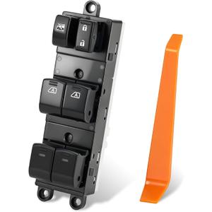 25401-ZT10A Master Window Switch Compatible with 2004-2015 Nissan Titan 2004 Pathfinder Armada 2005-2008 Armada Accessories Front Left Driver Side Window Switch 16 + 3 Pins Replacement 25401ZT10A