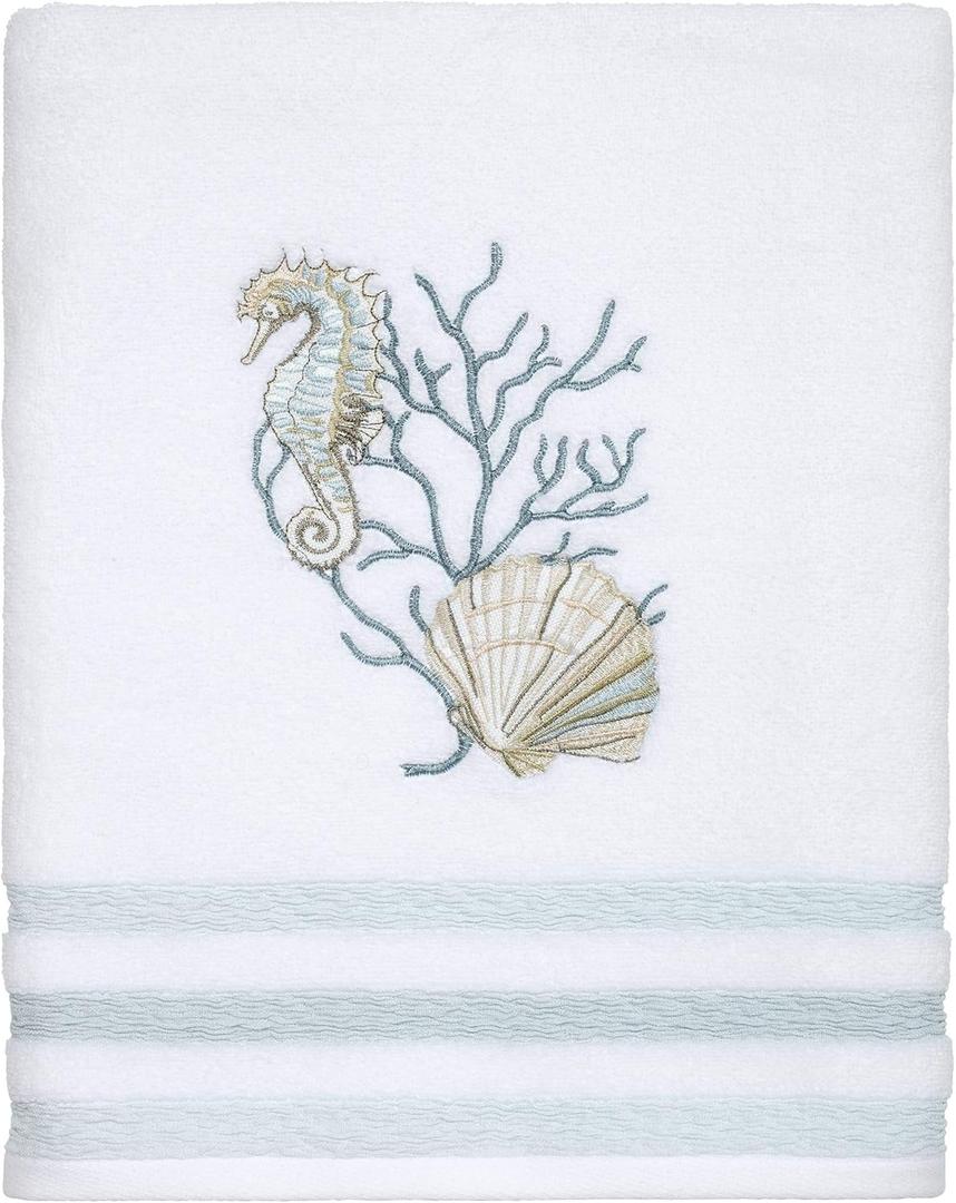 Avanti Linens - Bath Towel, Soft & Absorbent Cotton Towel (Coastal Terrazo Collection) Avanti Linens - Bath Towel, Soft & Absorbent Cotton Towel (Coastal Terrazo Collection)