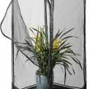46" Heavy Duty Monarch Butterfly Habitat, Outdoor Collapsible Insect Mesh Cage Terrarium Pop-up with Zipper Protection and Detachable Bottom 23 x 23 x 46 inches