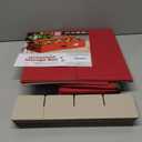 ZOBER Underbed Christmas Ornament Storage Box - Stores 64 3" Ornaments, With Dividers - Tear Proof 600D Oxford Fabric, Ornament Organizer Storage Box, Durable Christmas Containers Holder - Red