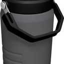 Stanley IceFlow Flip Straw Jug with Handle 40 oz| Twist On Lid and Flip Up Straw | Leak Resistant for Travel and Sports | Insulated Stainless Steel |BPA-Free |Charcoal