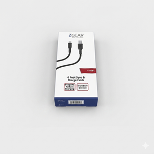 ZGear 6 Foot Sync Charge Cable For USB-C