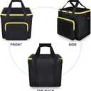 Karaoke Machine Bag Compatible with Ikarao Break X2 Smart Professional Singing System, Portable Storage Case for Karaoke Speaker with 2 Wireless Microphones for Kids&Adults - Black