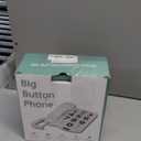 Big Button Phone for Seniors, Large Button Phones for Elderly with Picture, Hand-Free Corded Phone with LED Call Alert, Adjustable Volume and 3 One-Touch Dialing for Elderly People, White