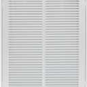 14"W x 20"H [Duct Opening Size] Steel Return Air Filter Grille - Removable Face/Door for 1 inch Filters -HVAC Vent Cover Grill - White [Outer Dimensions: 16 5/8"W X 22 5/8"H]