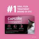 Capstar (nitenpyram) Cat Flea Treatment, Fast-Acting Oral Flea Treatment for Cats 2-25 lbs, Vet-Recommended Medication Tablets Start Killing in 30 Minutes, 6 Doses