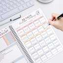 2pcs Adhd Cleaning Planner for Adults Women Teens Adhd Cleaning and Organizing Planner Cleaning Schedule and Checklist Notebook List Daily Weekly Monthly for Home Chore Chart Adhd Daily Planner