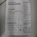 Cordless Roman Shade, Beige, L 34