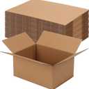 Rempry 30 Pack 8x6x4 Shipping Boxes Brown, Small Corrugated Cardboard Box for Mailing, Packaging Small Business, Kraft Mailer Gift Boxes