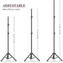 Backdrop Stand 108ft (WH) Adjustable Backdrop Support Ground Kit Photography Photo Shoot Backdrop Stand for Parties with Sandbags, Spring Clips, Carrying Bag