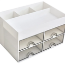 Multi Functional Drawer Type Storage Case Desktop Organizer for Cosmetics Stationery Items Easy to Clean Space Saving Design for Tidy Spaces