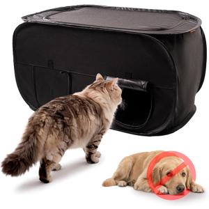 Pexter Cat Litter Box Enclosure, Dog Proof, Discreet and Hidden Litter Box, Kitty Litter Trap Design with Easy-Clean Feature, Scoop and Deodorizer Storage Pockets, Lightweight and Waterproof