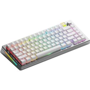 GLORIOUS Gaming - GMMK 3 PRO HE: Wireless Gaming Keyboard Rapid Trigger, Hall Effect, Aluminum Body, 8K Polling Rate, Hotswap MX & Magnetic Switches, Adjustable Actuation, ANSI 75% Tenkeyless (Black) (TKL, Silver)