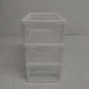 3 Drawer Storage Organizer, White Plastic Drawer Storage, Small Desktop Organizer for Home, Office