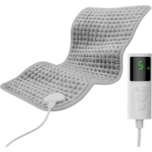 Heating Pad for Back, Neck, Shoulders & Period Cramps, 9 Heat Settings, Auto Shut-Off, Rapid Heating, 12''24'', Velvet-like Fabric, Moonlit Velvet