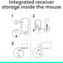 Logitech M185 Wireless Mouse, 2.4GHz with USB Mini Receiver, 12-Month Battery Life, 1000 DPI Optical Tracking, Ambidextrous, Compatible with PC, Mac, Laptop - Black