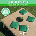 GoSports Classic Cornhole Bean Bags Set of 4-16 Colors Available - Regulation All Weather, Mix and Match