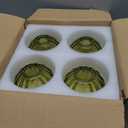 4 Pcs Green Glass Tulip Lamp Shades Small Flower Sconce Shade E26 Base 1.65" Top x 4.45" Dia. x 4.33" H Mini Lampshades Replacement for Floor Table Chandelier Decor Vanity Pendant Light Covers