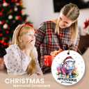 6 x Hippo Christmas Ornaments 2025 - Hippopotamus Ceramic Ornaments for Christmas Tree Decorations, I Want A Hippopotamus, Xmas Gifts for Family, Animal Farm, Holiday Decor