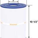 Spa Filter Compatible with PWK65, 31114, Watkins 65, 76136, C-8465, FC-3960, 1 Pack