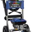 Westinghouse WPX3200e Electric Pressure Washer, 3200 PSI and 1.76 Max GPM, Induction Motor, Onboard Soap Tank, Spray Gun and Wand, 5 Nozzle Set, for Cars/Fences/Driveways/Homes/Patios/Furniture, Blue